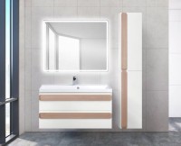 Шкаф пенал для ванной BelBagno Aurora 30 R bianco opaco (ручки на выбор)