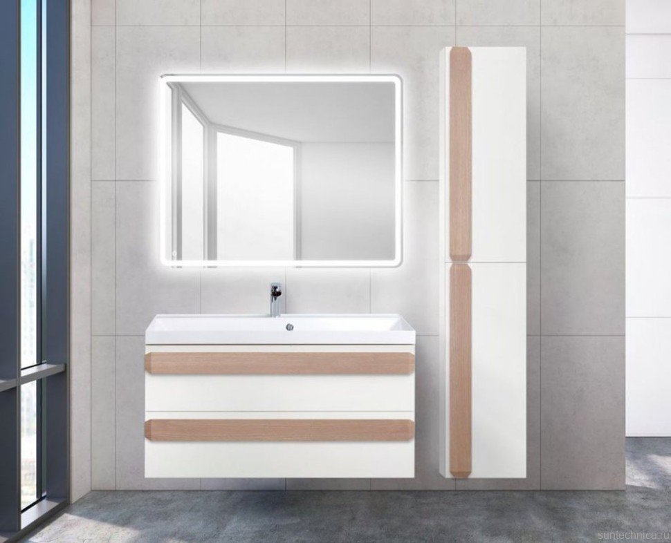 Шкаф пенал для ванной BelBagno Aurora 30 R bianco opaco (ручки на выбор)