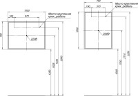 Мебель для ванной комнаты Aquanet Арт 100 подвесная, белая матовая