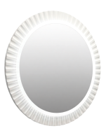 Зеркало круглое Comforty Мадрид 70 с подсветкой, бесконтактный сенсор, антизапотевание, матовое белое