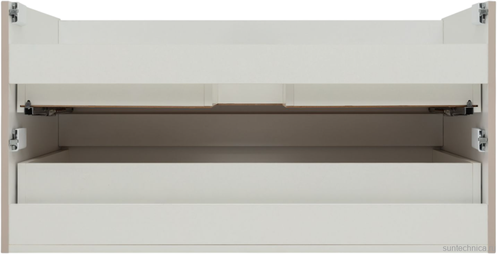 Тумба под раковину без столешницы Aquanet Вега 2.0 100 подвесная, бежевая матовая