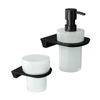 Набор Стакан Wasserkraft Glan K-5128 + Дозатор K-5199 Набор Стакан Wasserkraft Glan K-5128 + Дозатор K-5199