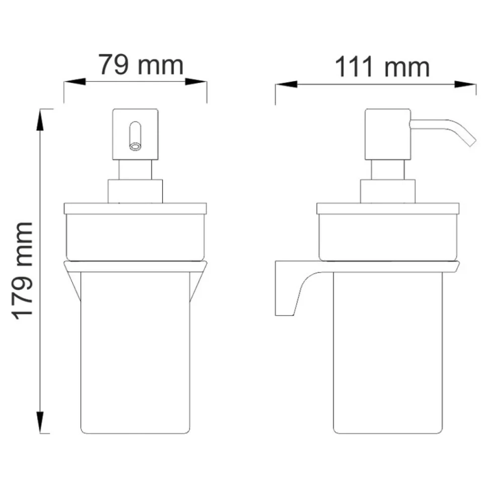 Набор Стакан Wasserkraft Glan K-5128 + Дозатор K-5199