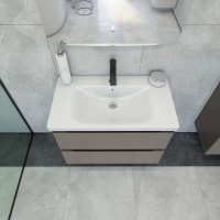 Тумба под раковину без столешницы Caprigo Forte 80 подвесная, айрон