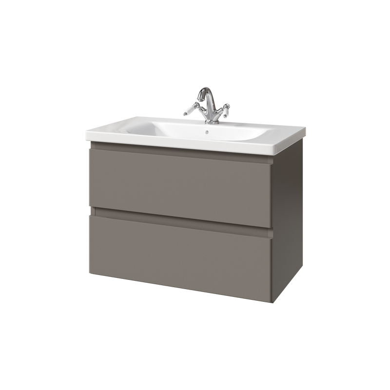 Тумба под раковину без столешницы Caprigo Forte 80 подвесная, айрон