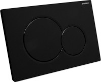 Комплект Унитаз подвесной AM.PM Func C8F1700MBSC безободковый, с микролифтом, матовый черный + Крепления Geberit Duofix 111.815.00.1 к стене + Звукоизоляция + Инсталляция UP 320 111.300.00.5 + Кнопка Sigma 01 115.770.DW.5 черная