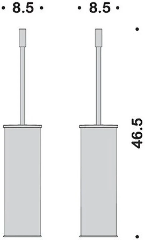 Набор Держатель Colombo Design Plus W4908.BM + Ершик W4961.BM