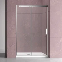 Душевая дверь в нишу Vincea Dice VDS-4D140CL 140 см, профиль хром