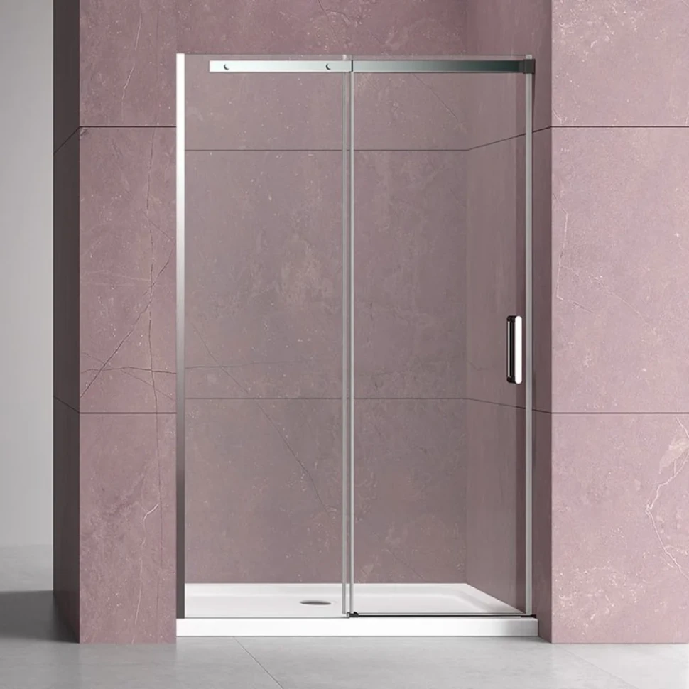 Душевая дверь в нишу Vincea Dice VDS-4D140CL 140 см, профиль хром
