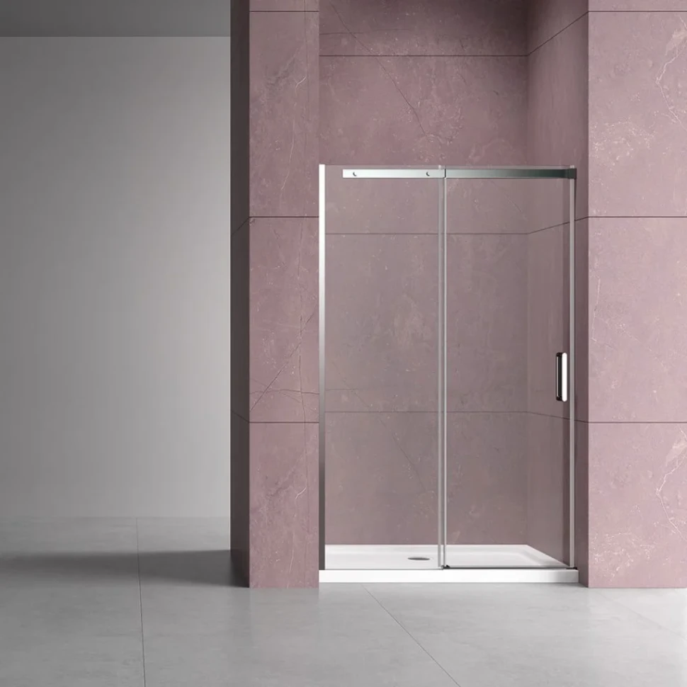 Душевая дверь в нишу Vincea Dice VDS-4D140CL 140 см, профиль хром