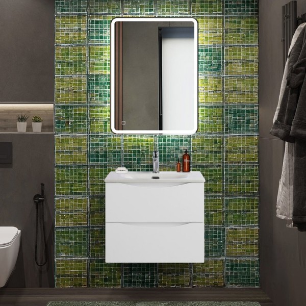 Мебель для ванной комнаты BelBagno Marino-cer-n 60 подвесна, bianco opaco