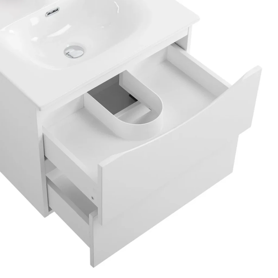 Мебель для ванной комнаты BelBagno Marino-cer-n 60 подвесна, bianco opaco