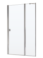 Душевая дверь в нишу Ravak Chrome CSD2-100 профиль блестящий, стекло прозрачное