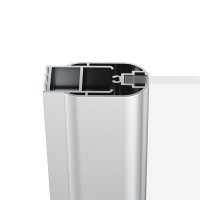 Душевая дверь в нишу Ravak Chrome CSD2-100 профиль блестящий, стекло прозрачное