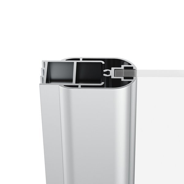 Душевая дверь в нишу Ravak Chrome CSD2-100 профиль блестящий, стекло прозрачное