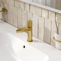 Смеситель для раковины Wasserkraft Schunter 8203 матовое золото PVD Смеситель для раковины Wasserkraft Schunter 8203 матовое золото PVD