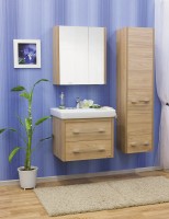 Тумба с раковиной Sanflor Ларго 2 70, подвесная, швейцарский вяз