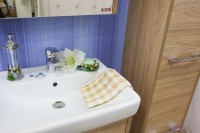 Тумба с раковиной Sanflor Ларго 2 70, подвесная, швейцарский вяз