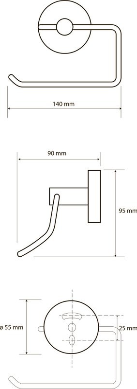 Набор Держатель Bemeta Brilo 161112042 + Ершик 161313060