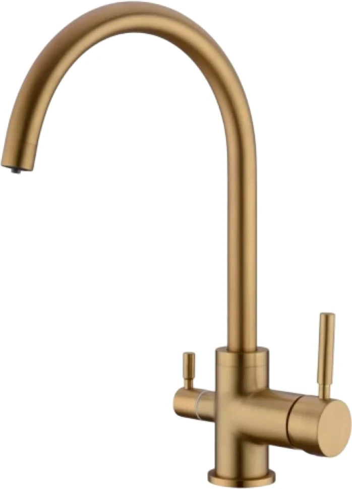 Смеситель для кухни Emar PVD ECB - 3007 PVD Golden