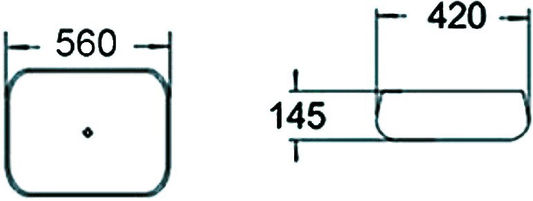 Накладная раковина SantiLine SL-1045