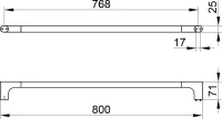 Держатель для полотенец Keuco Edition 400 11501290800 шлифованное красное золото Держатель для полотенец Keuco Edition 400 11501290800 шлифованное красное золото