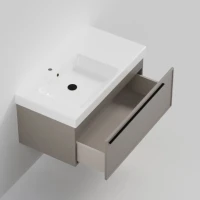 Тумба под раковину La Fenice ELBA Cappuccino бежевая матовая 90 см