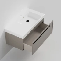 Тумба под раковину La Fenice ELBA Cappuccino бежевая матовая 90 см