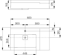 Мебельная раковина AQUATON Сакура 80 L
