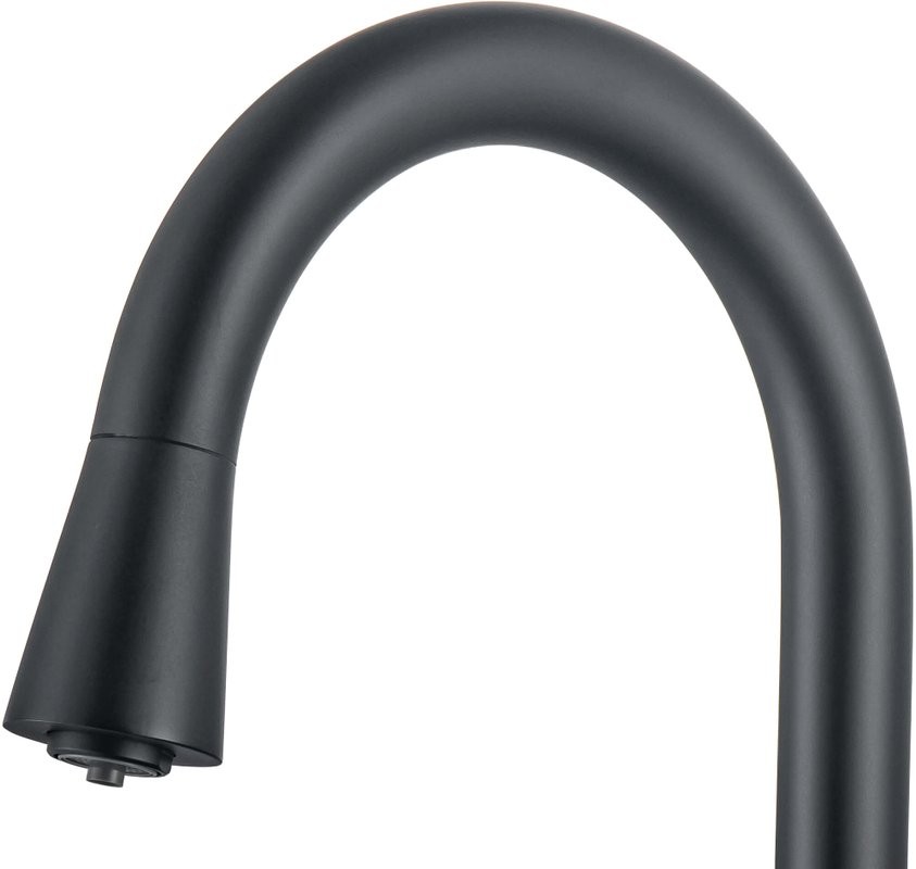 Смеситель для кухни AQUATEK AQ1085MB с краном для питьевой воды, матовый черный