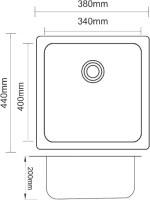 Комплект Мойка Zorg R ZR 4438 нержавеющая сталь + Измельчитель Inox D