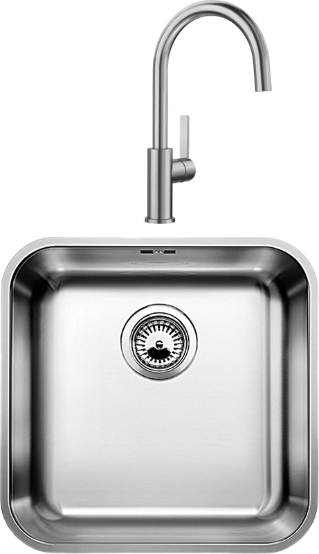 Комплект Мойка Blanco Supra 400-U + Смеситель Candor 523120