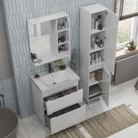 Зеркало SanStar Адель 70 белое