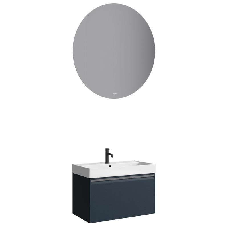 Мебель для ванной комнаты Aqwella Pure 80 серая