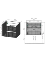 Тумба с раковиной Vincea Welle 80 m.white soft-touch, раковина VCB-4H800J жасмин