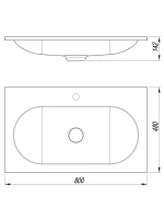 Тумба с раковиной Vincea Welle 80 m.white soft-touch, раковина VCB-4H800J жасмин