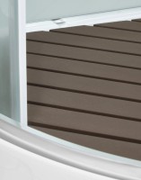 Душевая кабина DTO D EM1511LNGM профиль хром, стекло матовое