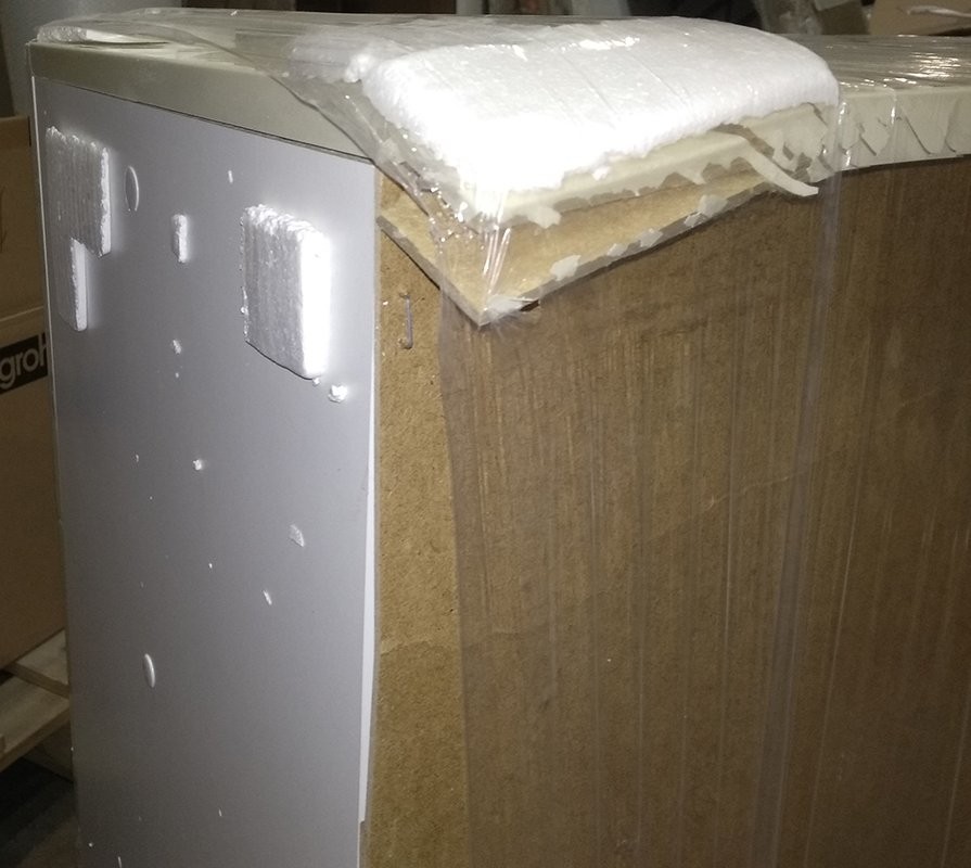 Тумба с раковиной Onika Флорена Флорена-Квадро 80.10 крем (уценка: сколы)