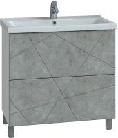 Тумба с раковиной Vigo Geometry 70 бетон