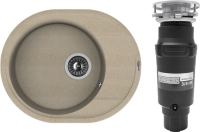 Комплект Мойка Florentina Родос 580 песочный + Измельчитель Bone Crusher BC 910-SL-Slim Line Комплект Мойка Florentina Родос 580 песочный + Измельчитель Bone Crusher BC 910-SL-Slim Line