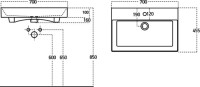 Мебель для ванной комнаты Aquanet Бруклин 70