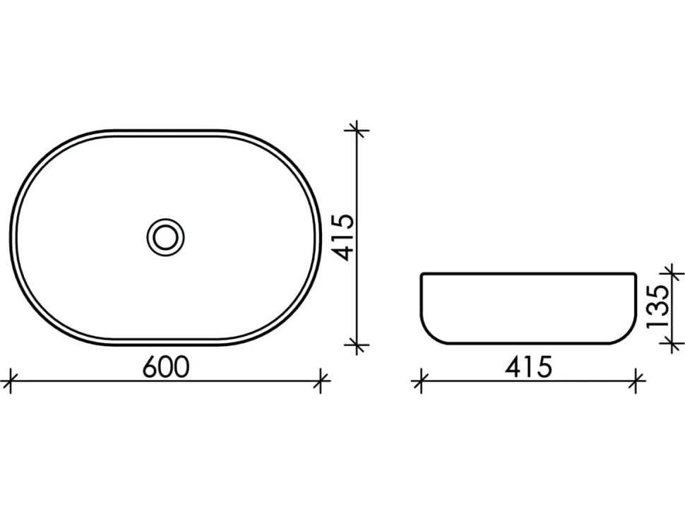 Накладная раковина Ceramicanova Element CN6047MW