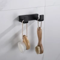 Крючок Abber Westen AA1750B матовый черный, на шурупах Крючок Abber Westen AA1750B матовый черный, на шурупах