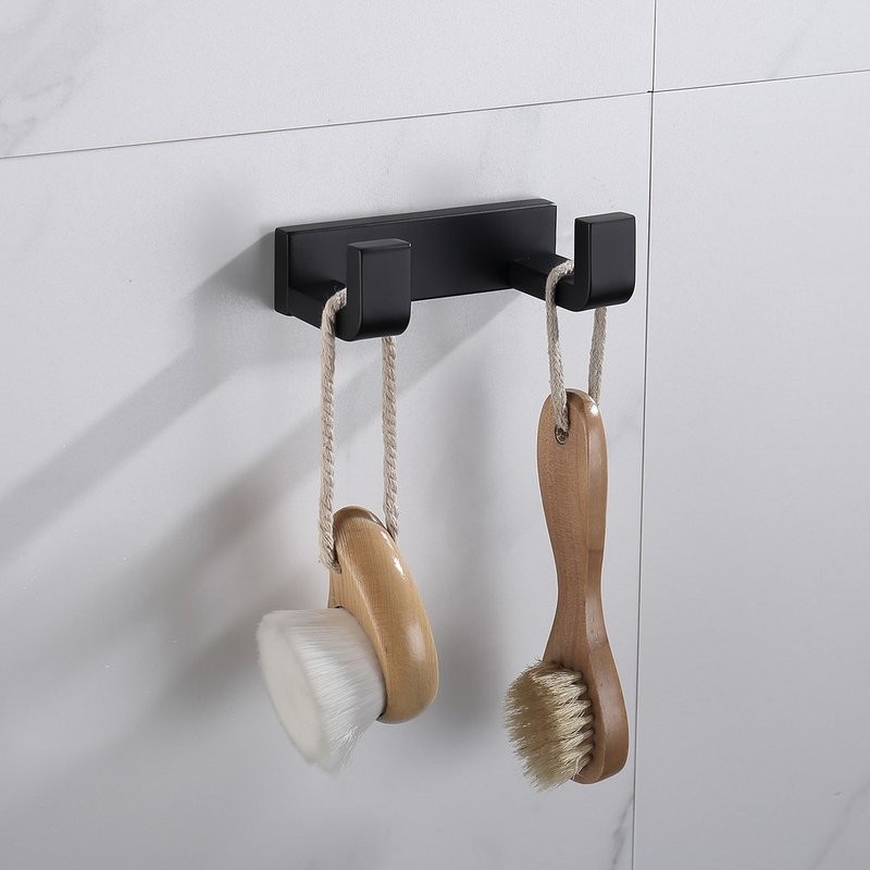 Крючок Abber Westen AA1750B матовый черный, на шурупах