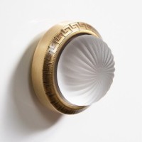 Шкаф-пенал для ванной Armadi Art NeoArt белый с ручкой Satine золото