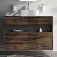 Тумба с раковиной AM.PM Func 100 дуб крафт, со столешницей, раковина M8FWCC10450WG