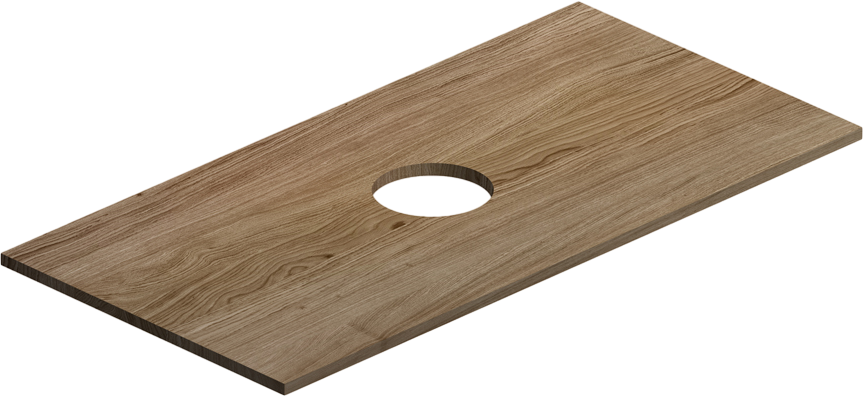 Тумба с раковиной AM.PM Func 100 дуб крафт, со столешницей, раковина M8FWCC10450WG