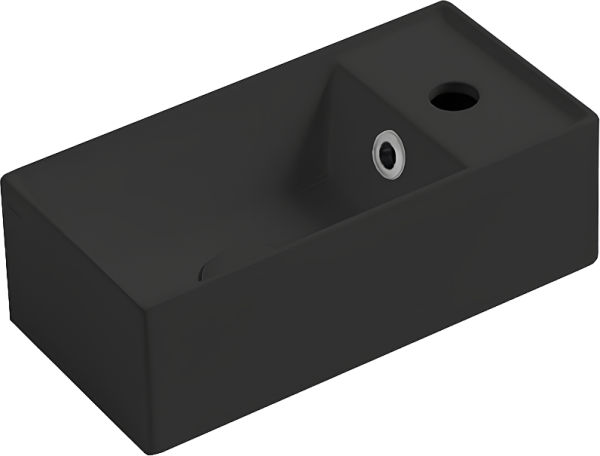 Раковина маленькая в туалет Simas Agile AG20 nero matt*1 черный матовый