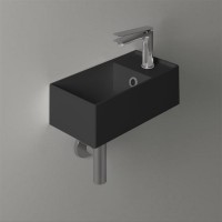 Раковина маленькая в туалет Simas Agile AG20 nero matt*1 черный матовый
