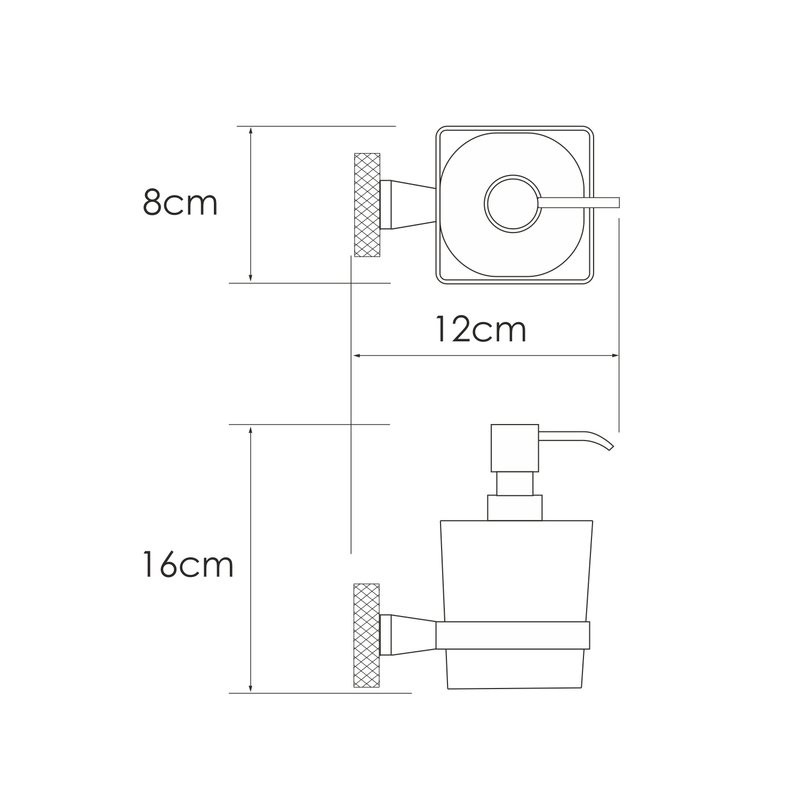 Дозатор для жидкого мыла Wasserkraft Mosel 46699 настенный, хром